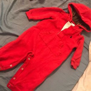 Little boys polo onesie